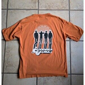 Clockwork Orange Silhouette Official Tag Japanese Inside Tag Small Single Stitch